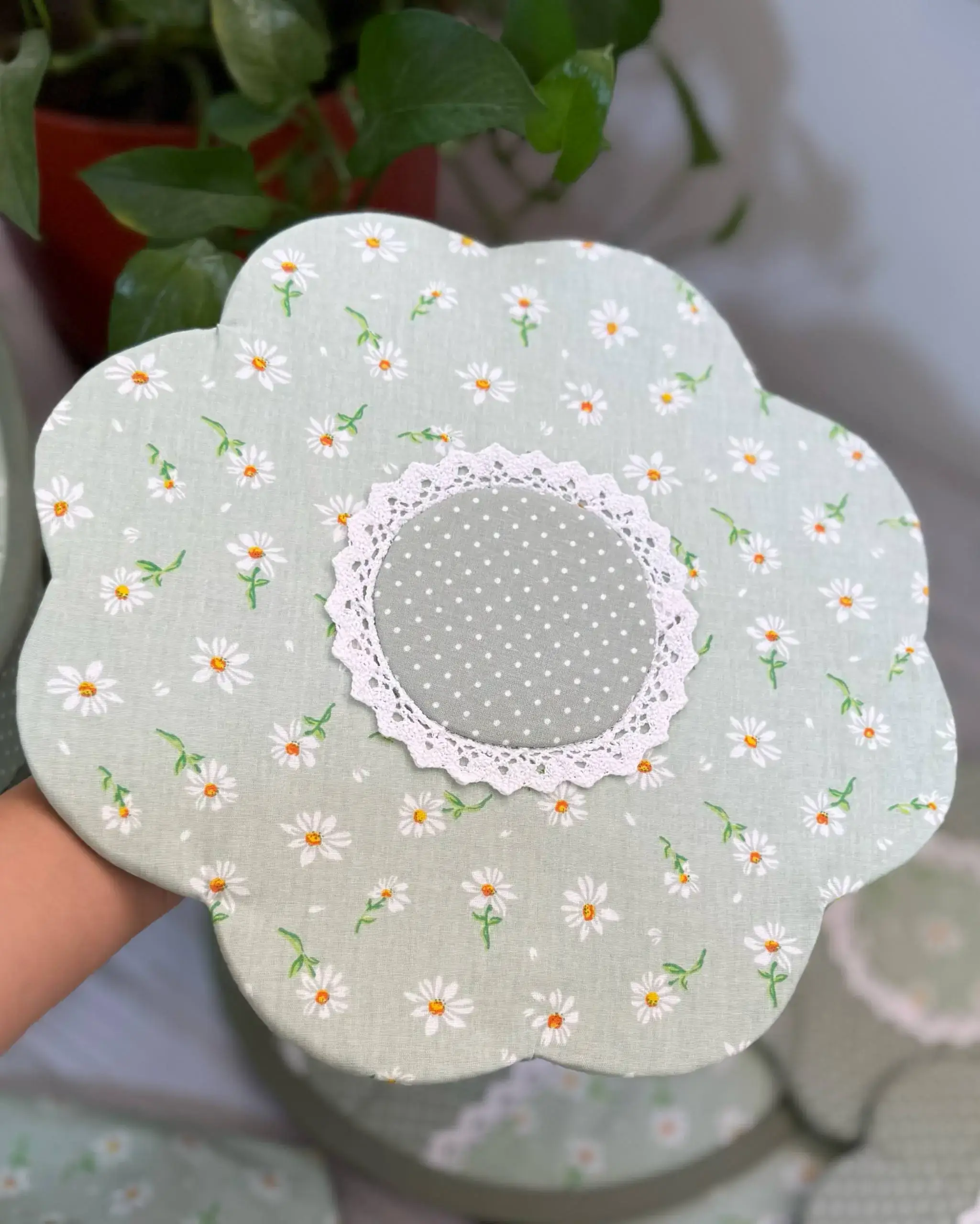 زیر قابلمه ای مدل گل شماره ۱